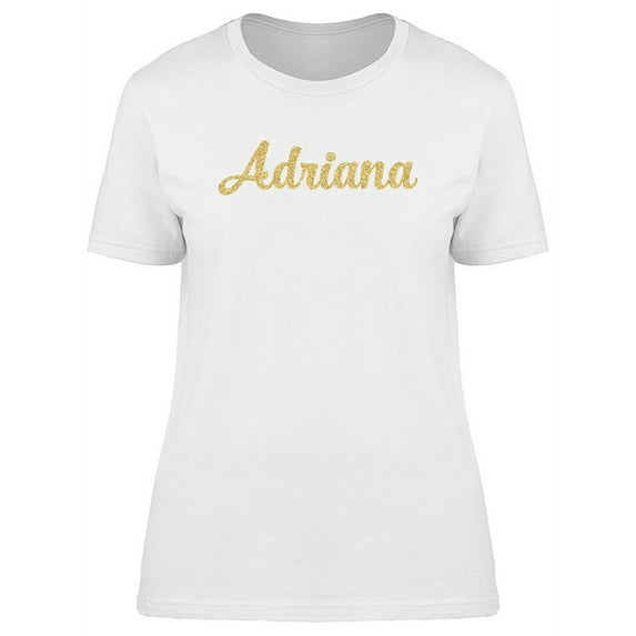 Adriana In Gold sparkle T-Shirt Women -Image by Shutterstock, Female Large