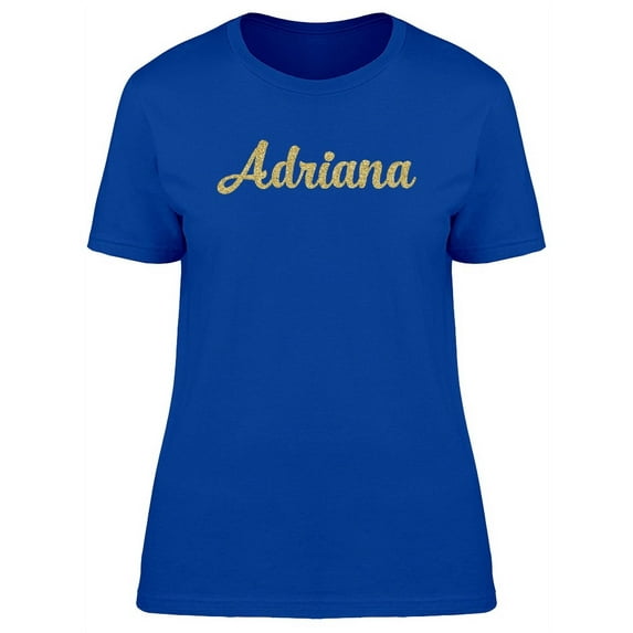 Adriana In Gold sparkle T-Shirt Women -Image by Shutterstock, Female Small