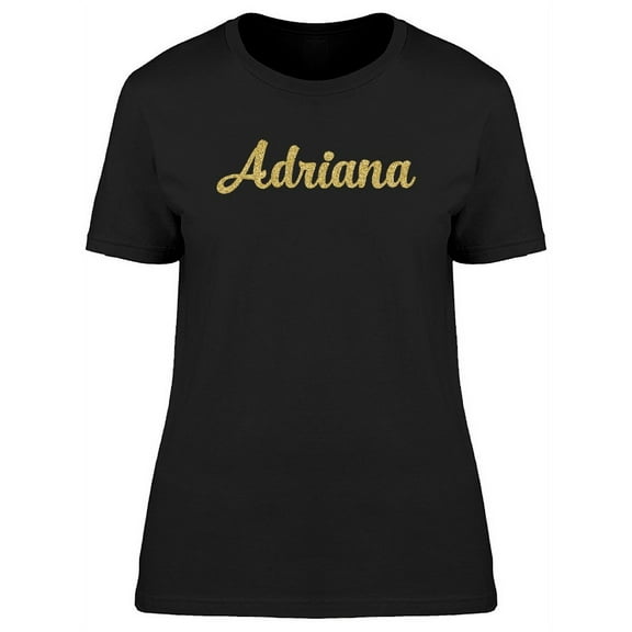 Adriana In Gold sparkle T-Shirt Women -Image by Shutterstock, Female XX-Large