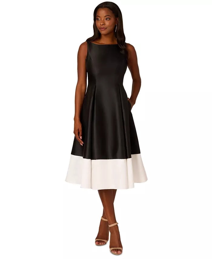 open lace back dress Adrianna Papell