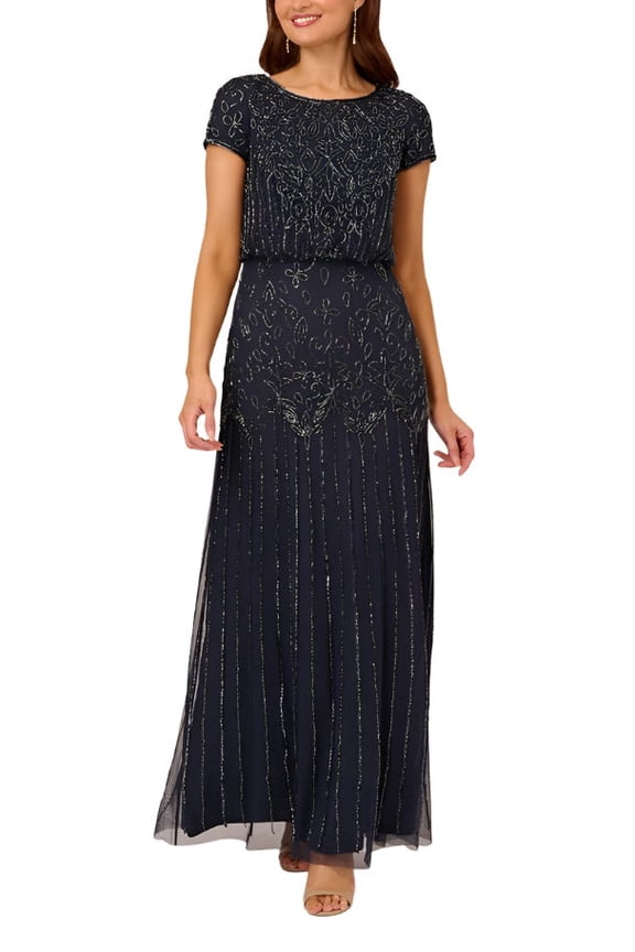 womens Gown, 2, Blue