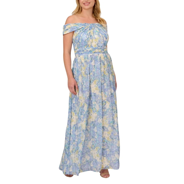 Adrianna papell chiffon dress best sale