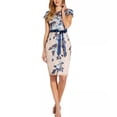 thumbnail image 1 of Adrianna Papell womens  Embroidered Sheath Dress, 10, Navy, 1 of 3