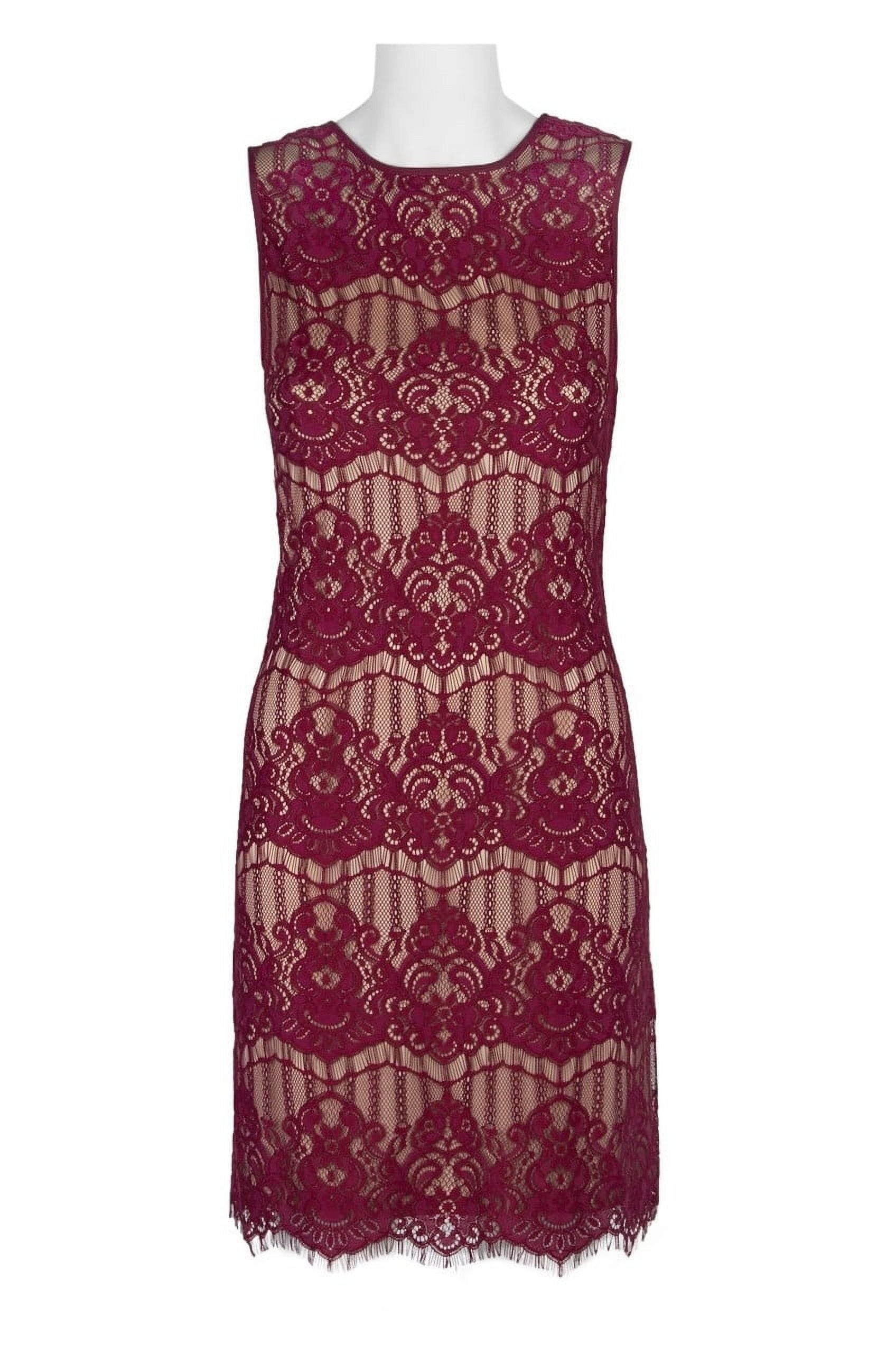 Danny & Nicole Scoop Neck Sleeveless Zipper Back Multi Print Crepe Dress with Matching Jacket