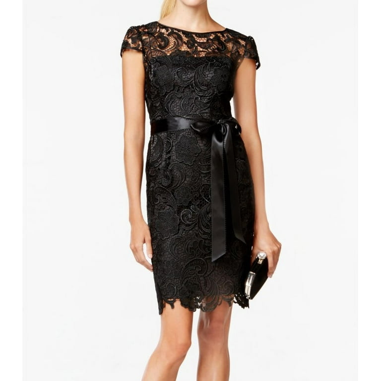 Adrianna papell illusion lace sheath dress best sale