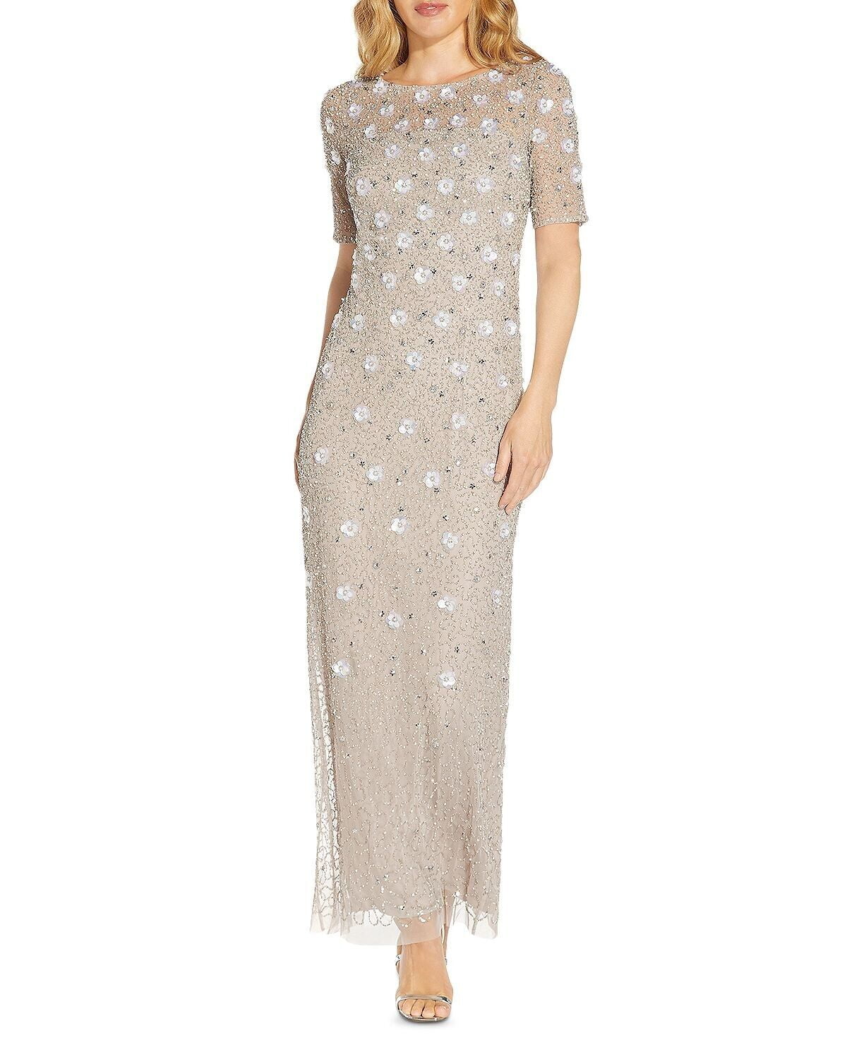 Adrianna Papell womens Beaded Gown, 8 - Walmart.com