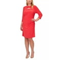 thumbnail image 1 of Adrianna Papell keyhole neck long sleeve sheath dress, 1 of 3