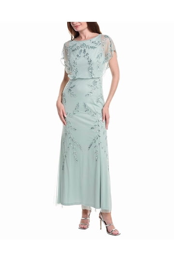 adrianna papell sequin dress blouson Buy Adrianna Papell Brown Studio Bead Blouson Long Dress from Next USA