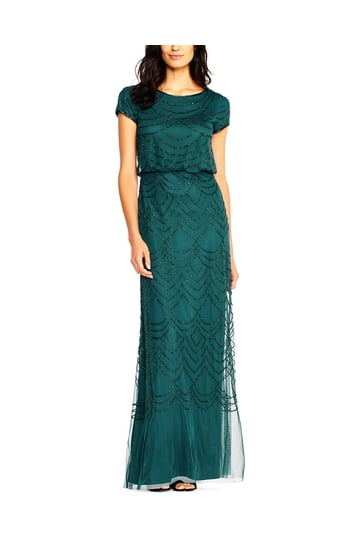 Adrianna Papell Beaded Illusion Gown Adrianna Papell Beaded Illusion Gown