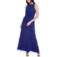 thumbnail image 1 of Adrianna Papell womens  Blouson Mermaid Gown, 6, Blue, 1 of 4