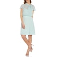 thumbnail image 1 of Adrianna Papell womens  Chiffon & Crepe Cocktail Dress, 10, Green, 1 of 2