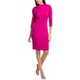 thumbnail image 1 of Adrianna Papell womens  Crepe Midi Dress, 4, Pink, 1 of 3