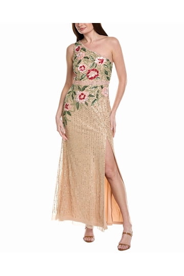 Adrianna Papell Long Beaded Dress