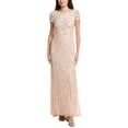 thumbnail image 1 of Adrianna Papell womens  Sequin Maxi Dress, 8, Pink, 1 of 3