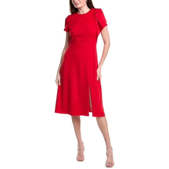 Adrianna Papell womens Short Sleeve Mini Dress, 8, Red