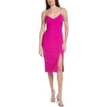 thumbnail image 1 of Adrianna Papell womens  Solid Sleeveless Midi Dress, 4, Blue, 1 of 3