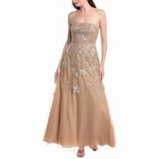 princess polly baby blue dress Adrianna Papell Women's 3D Floral Beaded Sheath Dress main image 0