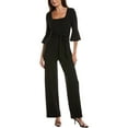 thumbnail image 1 of Adrianna Papell womens  Tie Front Jumpsuit, 14, Black, 1 of 3