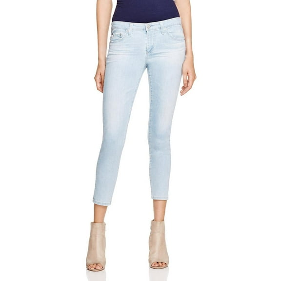 Adriano Goldschmied Womens Stilt Denim Mid-Rise Cropped Jeans