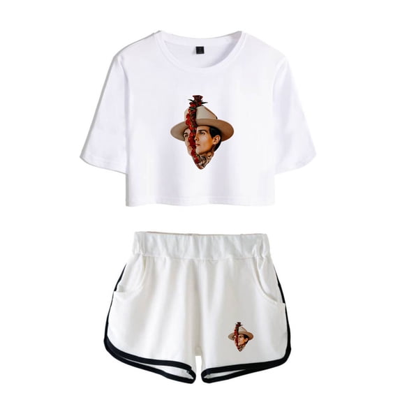 Adriel Favela Tshirt&Shorts 2 Pieces Sets Fashion Clothing Hip Hop Tops&Trousers Suit
