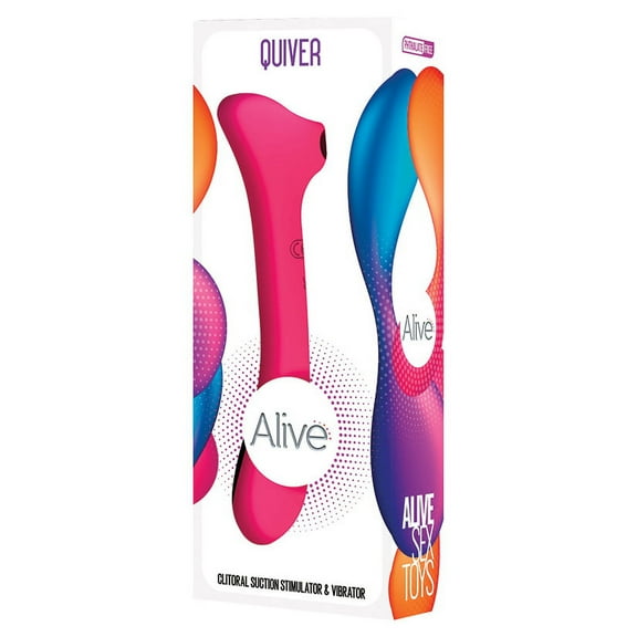 Adrien Lastic Quiver Suction Vibrator, Pink
