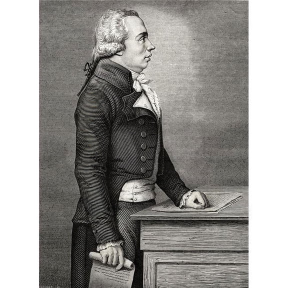 Adrien Marie Legendre 1752-1833 French Mathematician From Histoire De La Revolution Francaise by Louis Blanc Poster Print, Large - 26 x 36
