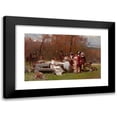 thumbnail image 1 of Adrien Moreau 24x17 Black Modern Framed Museum Art Print Titled - The Gathering, 1 of 5