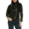 thumbnail image 1 of Adrienne Landau womens  Onyx Moto Jacket, s, Black, 1 of 3