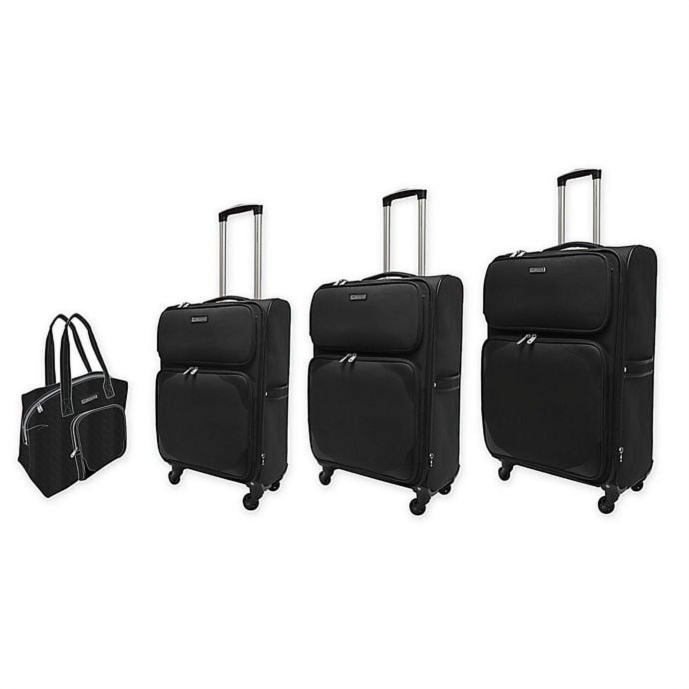Adrienne Vittadini Expandable 4-Piece Softside Spinner Luggage Set