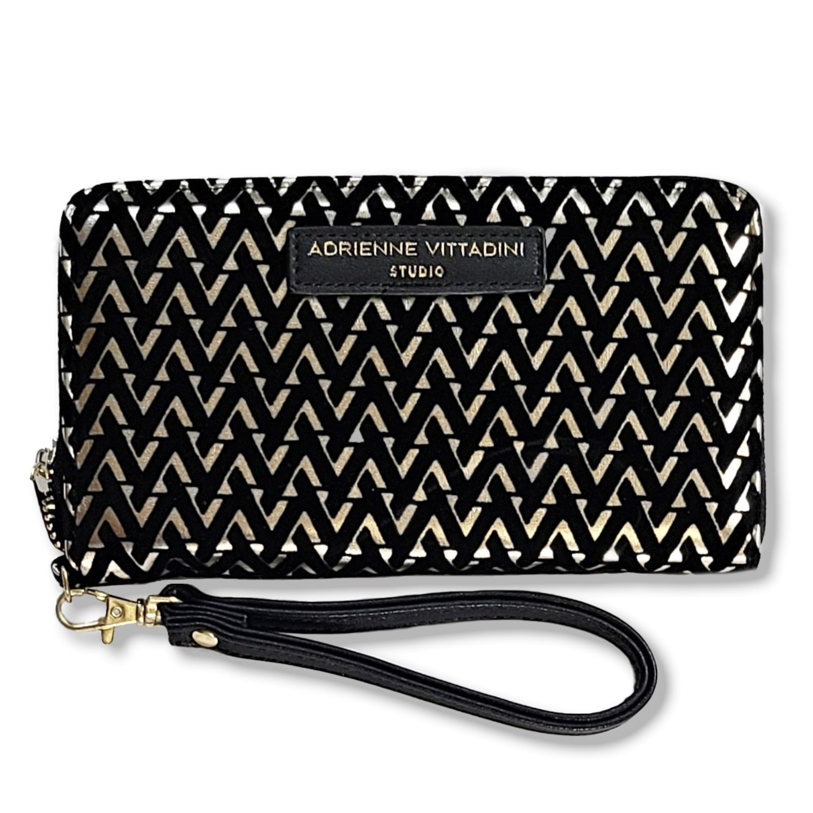 Pochette Bracelet Adrienne Vittadini - Ivoire, Simili Cuir Grainé, 8x5 Pouces - Très Bon état Occasion