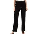 thumbnail image 1 of Adrienne Vittadini Women's Dress Pants Business Office Professional Slacks - Black - 6 Petite, 1 of 4