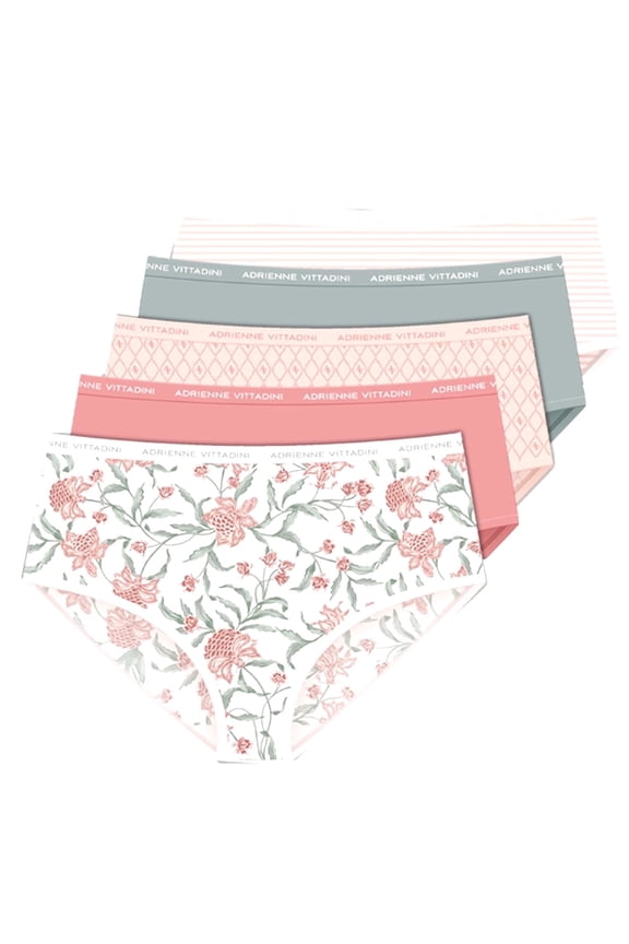 Intimates Women's Stretch Micro Brief Panties - Set of 5 - Panty Size 8 / 1X - FITS Clothing Pants Size 14/16