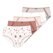 Adrienne Vittadini Womens Stretch Microfiber Brief Panties 5-Pack - Size Small / 5