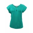 thumbnail image 1 of Adrienne Vittadini Womens Short Sleeve Shirt (Caribbean Sea, Small), 1 of 1