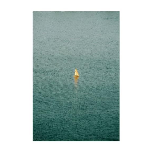 Adrift - Toronto Ontario Canada Photography Sailboat Water Ocean Seascape Minimalist Boat Nautical Unframed Wall Art Print 4 x 6 inches