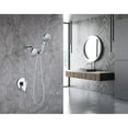 thumbnail image 1 of Adrinfly Shower System with Handheld Showerhead & Rain Shower Combo Set. High Pressure 35-Function Dual 2 in 1 Shower Faucet, patented 3-way Water Diverter in All-Brushed Nickel (Valve Include), 1 of 4