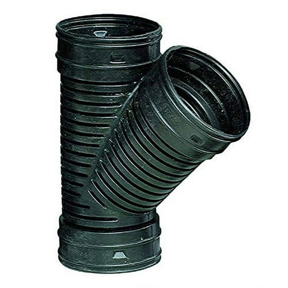ADS Wye Corrugated Polyethylene Pipe Fitting - 4" - Pack of 2