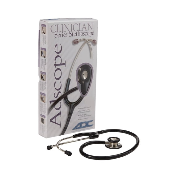 Adscope 603 2-HD Stethoscope, Black - 1 Count