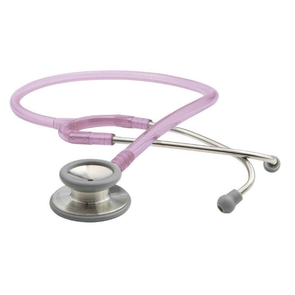 Adscope 603 Stethoscope, Rose Quartz Tube, 22 inch, 603FL