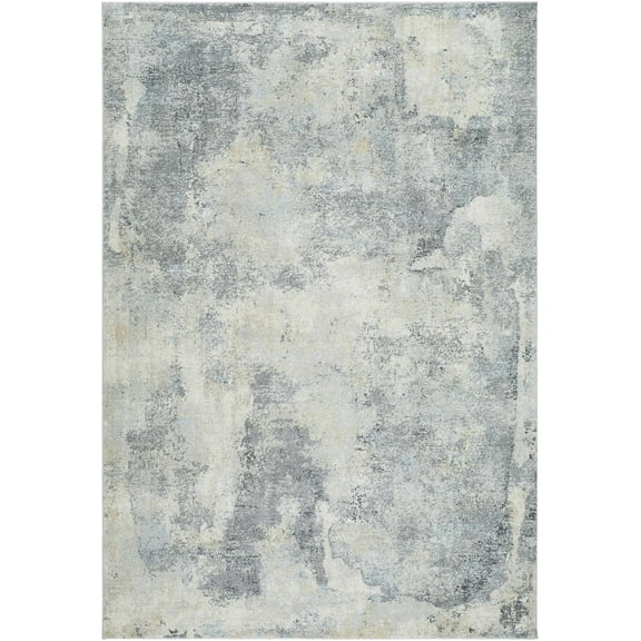 Adsila Contemporary Area Rug - Light Gray, Gray, Beige - 2' x 2'11"