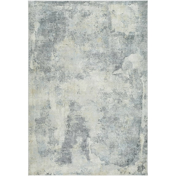 BoutiqueRugs Adsila Contemporary Area Rug - Light Gray, Gray, Beige - 6'7" x 9'2"