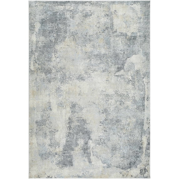 BoutiqueRugs Adsila Contemporary Area Rug - Light Gray, Gray, Beige - 7'10" x 10'
