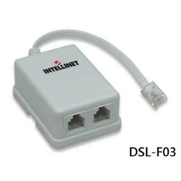 Adsl Modem Splitter Adapter, Intellinet 201124. Dsl-F03