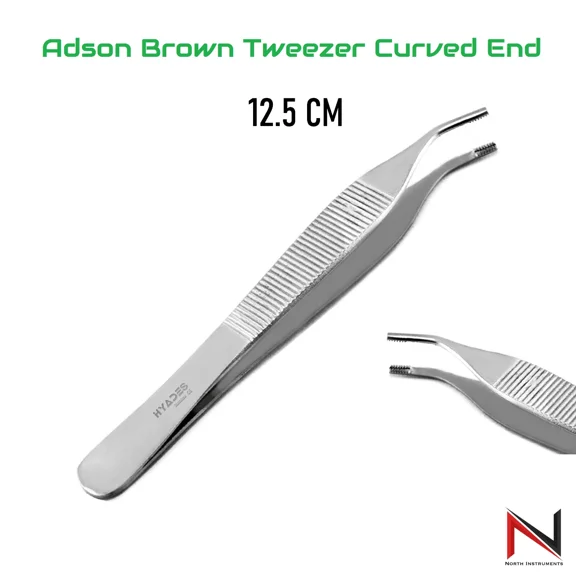 Adson Tweezers Dressing Pliers Dissecting Soft Tissue Grasping Brown Forceps Ce