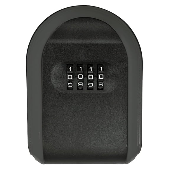 Waterproof Hidden Key Box with Combination Lock,Black Half-Round Design for Under Car,Outdoor Spare Key Storage,Mountable Key Holder