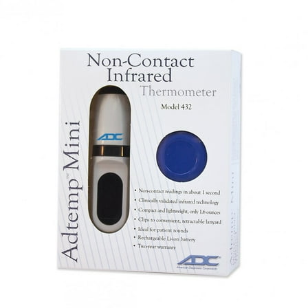 Adtemp Non-Contact Thermometer LCD Display 432 1 Each
