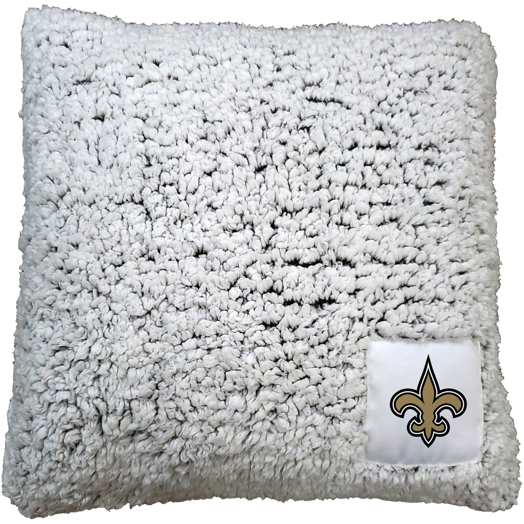 16'' x 16'' Frosty Sherpa Embroidered Throw Pillow