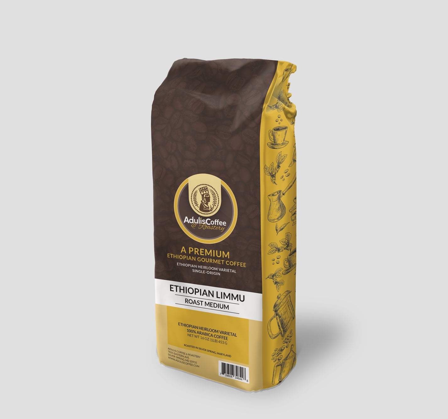 Limmu Medium Roast Whole Bean, Adulis Coffee