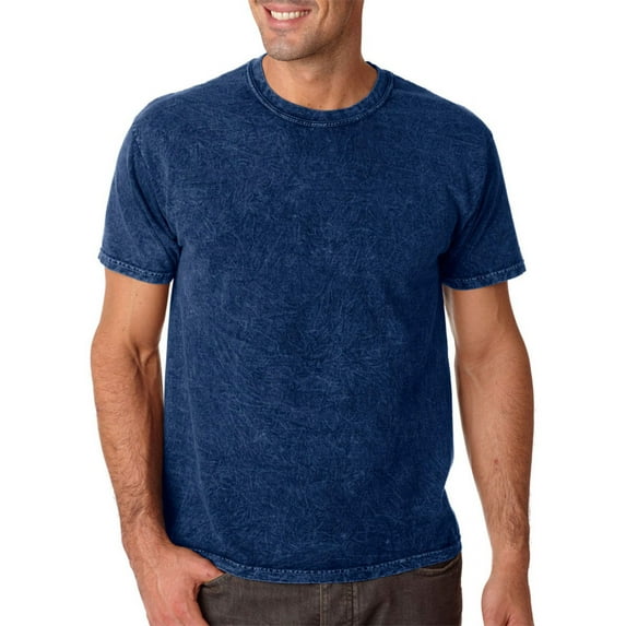 Adult 100% Cotton Vintage Wash T-Shirt - MINERAL NAVY - S