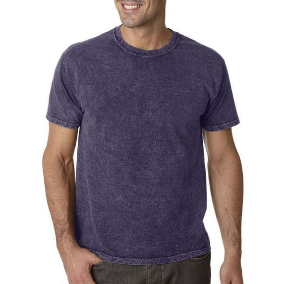 Adult 100% Cotton Vintage Wash T-Shirt MINERAL PURPLE S
